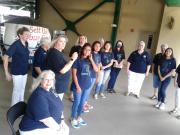 Warming up for Skeeters and National Anthem with members of One Note