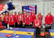 Singing at Veterans event at Karen's work