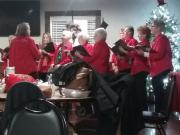 Caroling at the Katy AARP